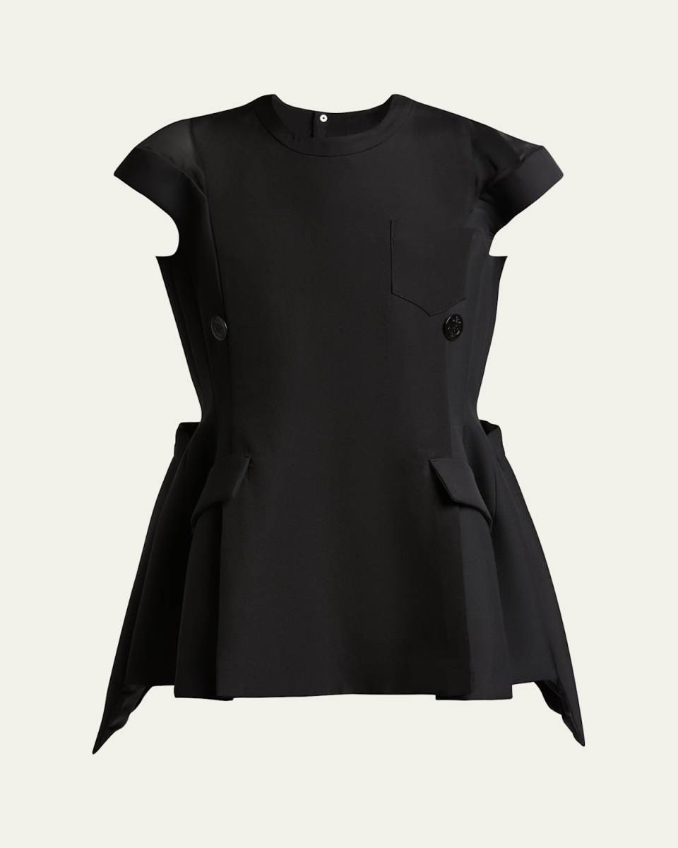 Blazer Short-Sleeve Mini Dress